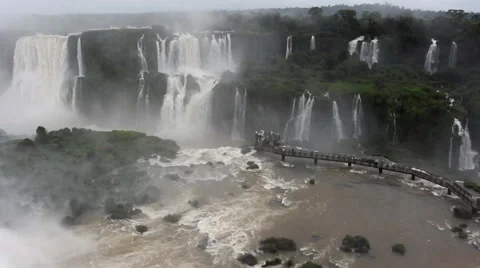 Iguazu Falls,Walkways_9755 Stock Footage 38603859