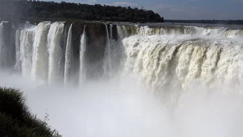 Iguazu waterfalls Stock Footage 93489752