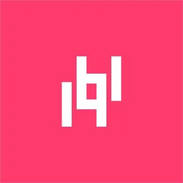 IHI, IBI, IPI, IBPI initials letter logo Illustrazione stock