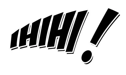 Ihihi! Vector comic speech bubble effect. Stock Photos