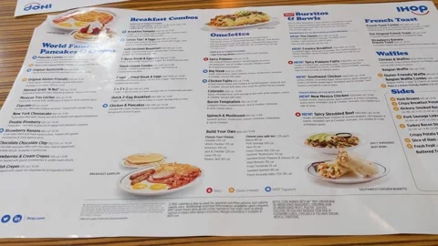 Ihop menu hi-res stock photography and images - Alamy