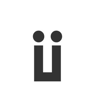 II creative geometric initial based modern and minimal logo. Letter i i tre.. Stock Illustration
