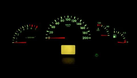 Iinstrument panel of the car Stock Photos