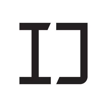 Ij initial letter vector logo icon 스톡 일러스트