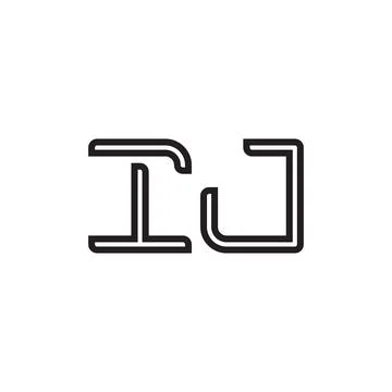 Ij initial letter vector logo icon Stock-Illustration