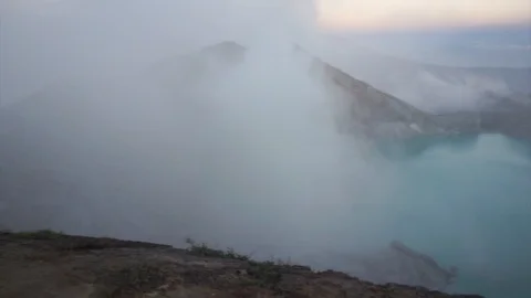 Ijen Crater 1 Stock Footage 126076823