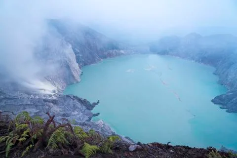 Ijen Crater, Java, Indonesia Foto stock