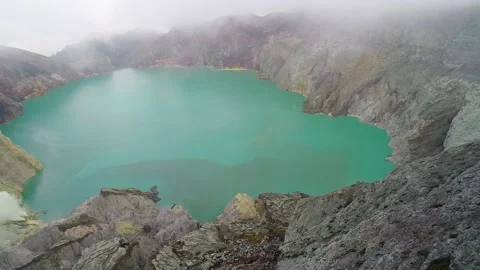 Ijen Volcano East Java Indonesia 07 Stock Footage 138027968