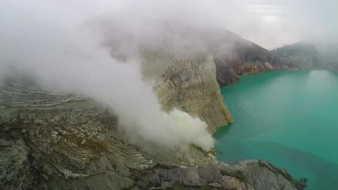 Ijen Volcano East Java Indonesia 09 Vídeos de archivo 138027984