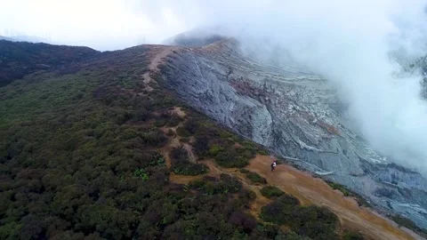 Ijen Volcano East Java Indonesia 12 Stock Footage 138027994