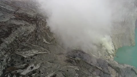 Ijen Volcano East Java Indonesia 15 Stock Footage 138028012