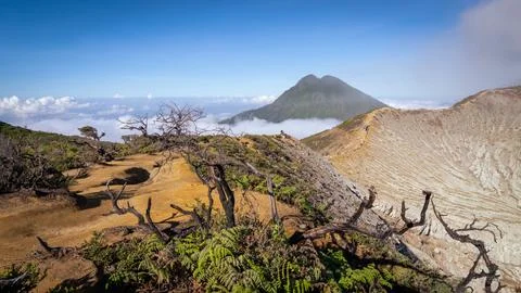 Ijen volcano. Java. Indonesia Foto stock