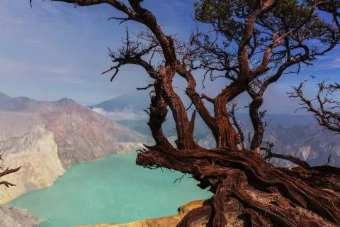 Ijen volcano Stock Photos