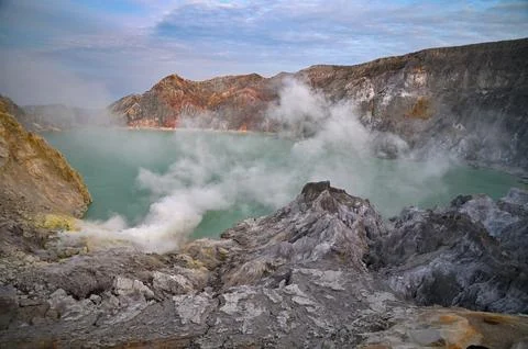 Ijen volcano Stock Photos