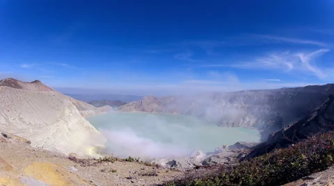 Ijen Volcano timelapse Stock Footage 46568912