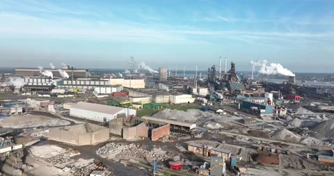 Industrial production plant Tata Steel b, Stock Video