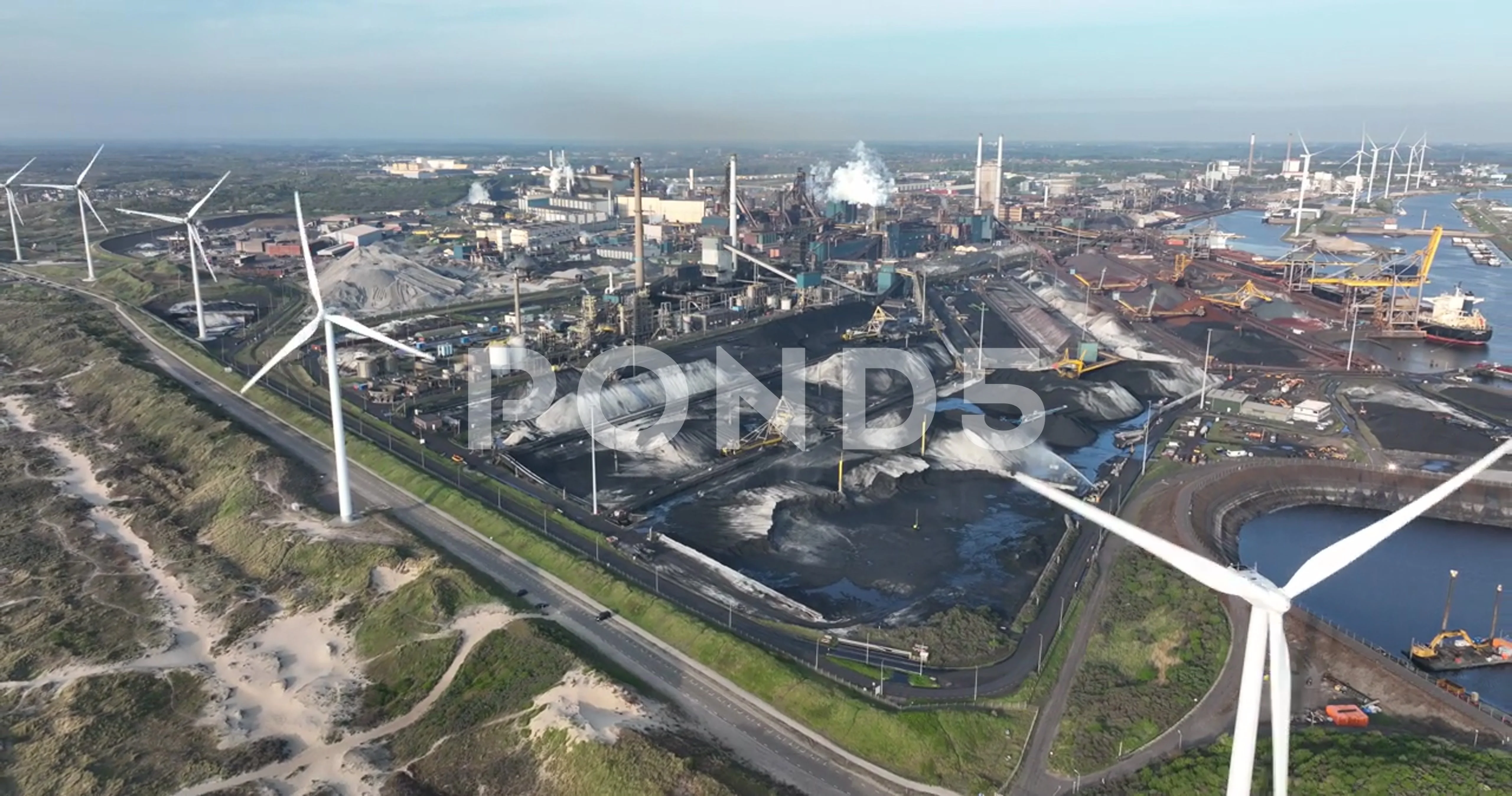 Ijmuiden tata steel plant hi-res stock photography and images