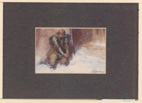ï»¿Jurand by the walls of Szczytno. Gorski, Konstanty (1868-1934), painter Stock Photos