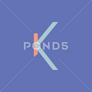 IK logo, monogram, vector Stock Illustration