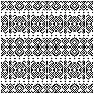Ikat Aztec ethnic design. Native Seamless pattern ethnic tile vector illustra Stock Illustration