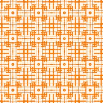 Ikat checkered pattern background Illustrazione stock