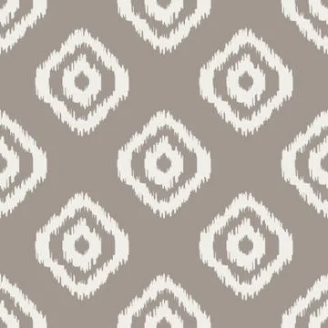 Ikat classic seamless vector pattern. Stock Illustration