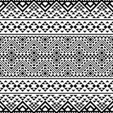 Ikat Ethnic Aztec Pattern Illustration Design Stock Illustration