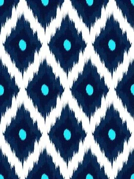 Ikat ethnic element seamless pattern Stock Illustration