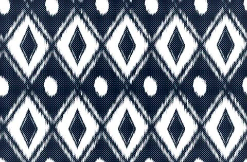 Ikat ethnic element seamless pattern Stock Illustration