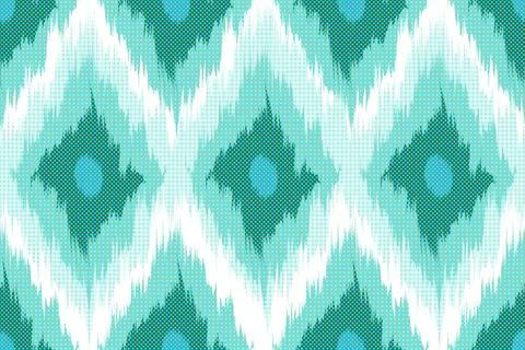 Ikat ethnic element seamless pattern Stock Illustration