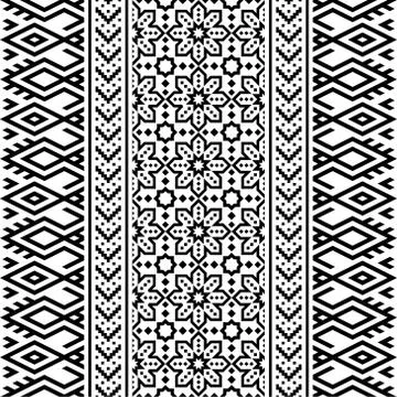 Ikat ethnic pattern texture background design illustration vector Stock Illustration