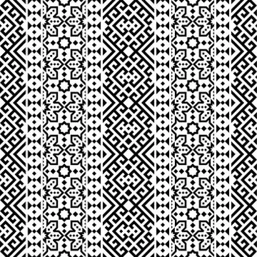 Ikat ethnic pattern texture background design illustration vector Stock Illustration
