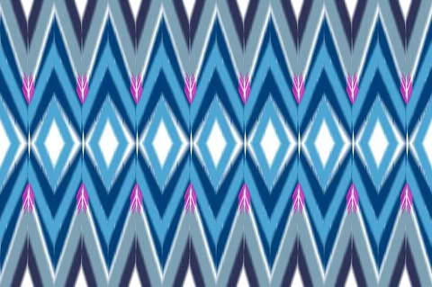 Ikat ethnic seamless pattern Stock Illustration