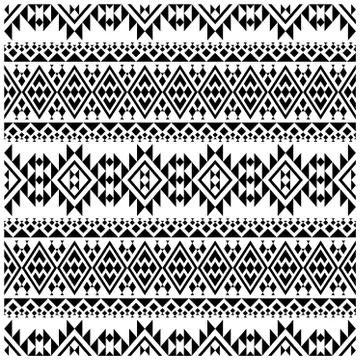 Ikat ethnic seamless pattern textile digital print design illustration vector Stock Illustration