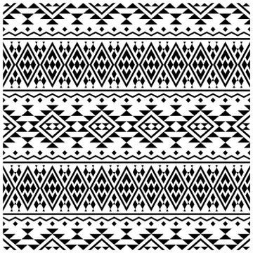 Ikat ethnic seamless pattern textile digital print design illustration vector Stock Illustration