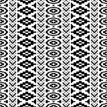 Ikat ethnic seamless pattern texture background design vector Stock Illustration