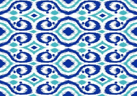Ikat geometric folklore pattern. Illustrazione stock