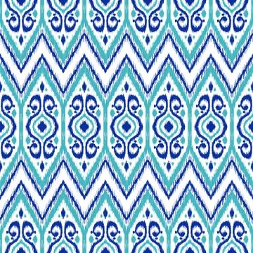 Ikat geometric folklore pattern. Stock-Illustration