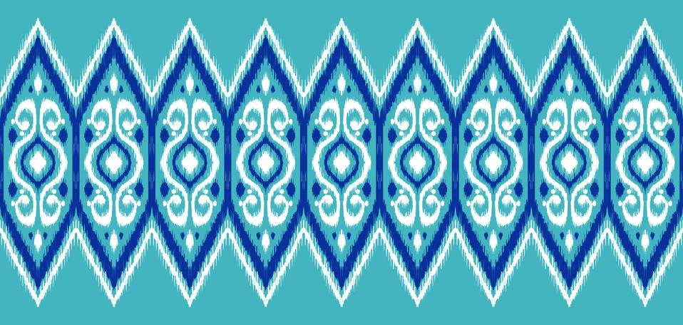 Ikat geometric folklore pattern. Stock-Illustration