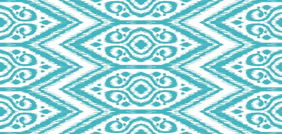 Ikat geometric folklore pattern. Stock-Illustration