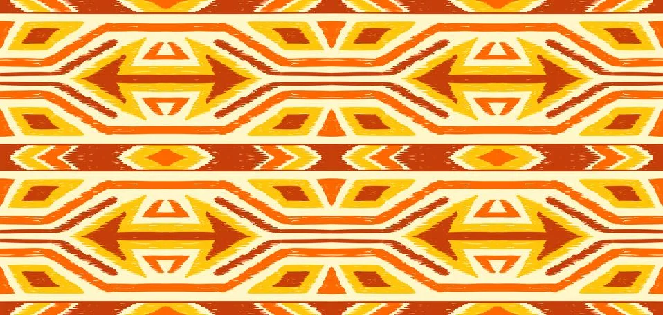 Ikat geometric folklore pattern. Stock-Illustration