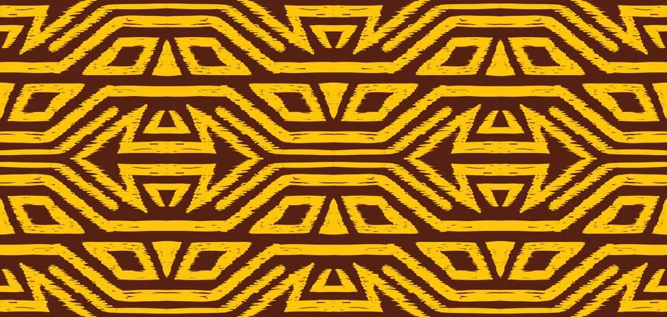 Ikat geometric folklore pattern. Illustration