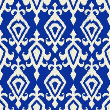 Ikat geometric folklore pattern. Stock-Illustration