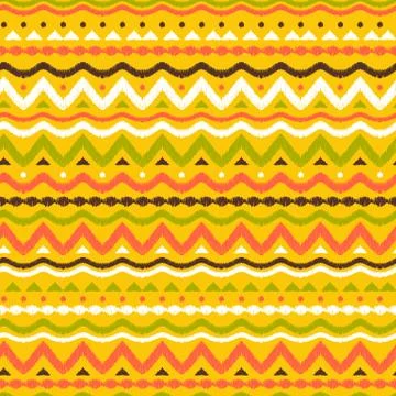 Ikat geometric folklore pattern. Illustration