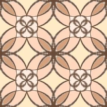 Ikat geometric seamless pattern イラスト素材