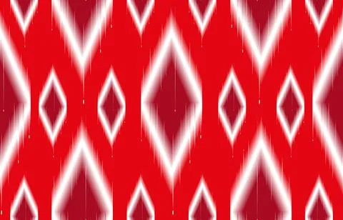Ikat illustration geometric pattern Stock Illustration