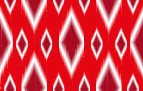 Ikat illustration geometric pattern. Stock Illustration