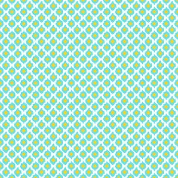 Ikat ogee seamless pattern. Illustrazione stock