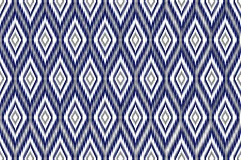 Ikat pattern seamless ,geometric ethnic pattern ,Tribal geometric seamless Stockillustratie