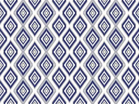 Ikat pattern seamless ,geometric ethnic pattern ,Tribal geometric seamless Stock Illustration